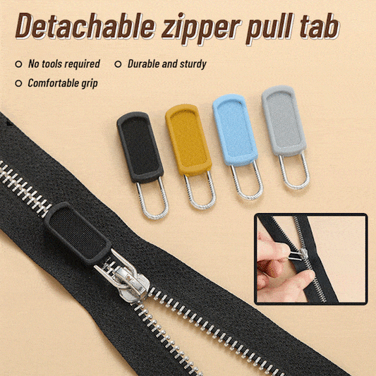 Removable rubber head with zipper