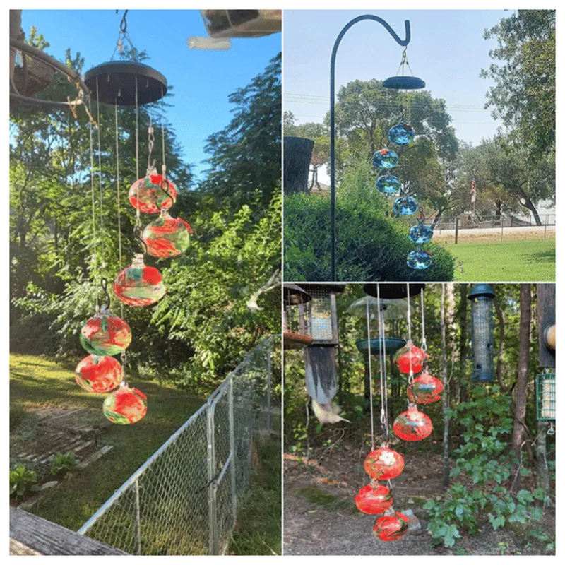 🎉Charming Hummingbird Feeder With Wind Chime