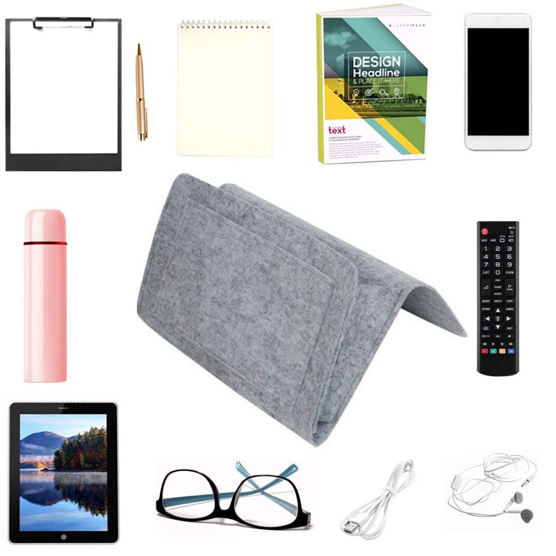 Non-Slip Felt Storage Organizer with Water Bottle Holder