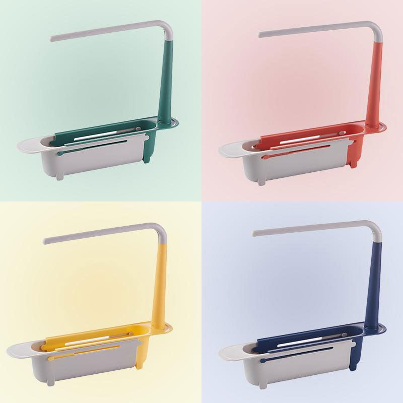 Telescopic 2-in-1 Sink Storage Rack Holder