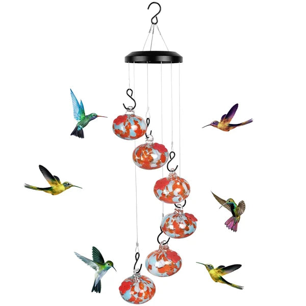 🎉Charming Hummingbird Feeder With Wind Chime