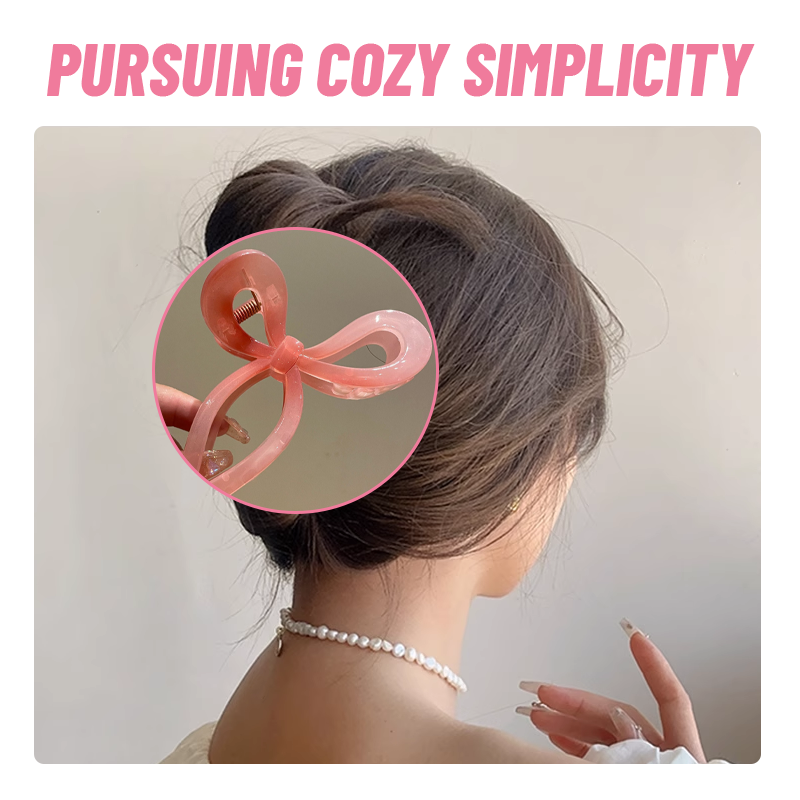 Colorful Metal Bow Cross Clip 🌈🎀