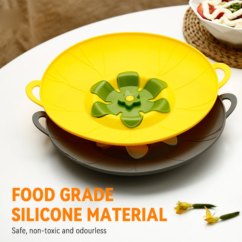 Silicone Flower-Shaped Anti-Overflow Lid