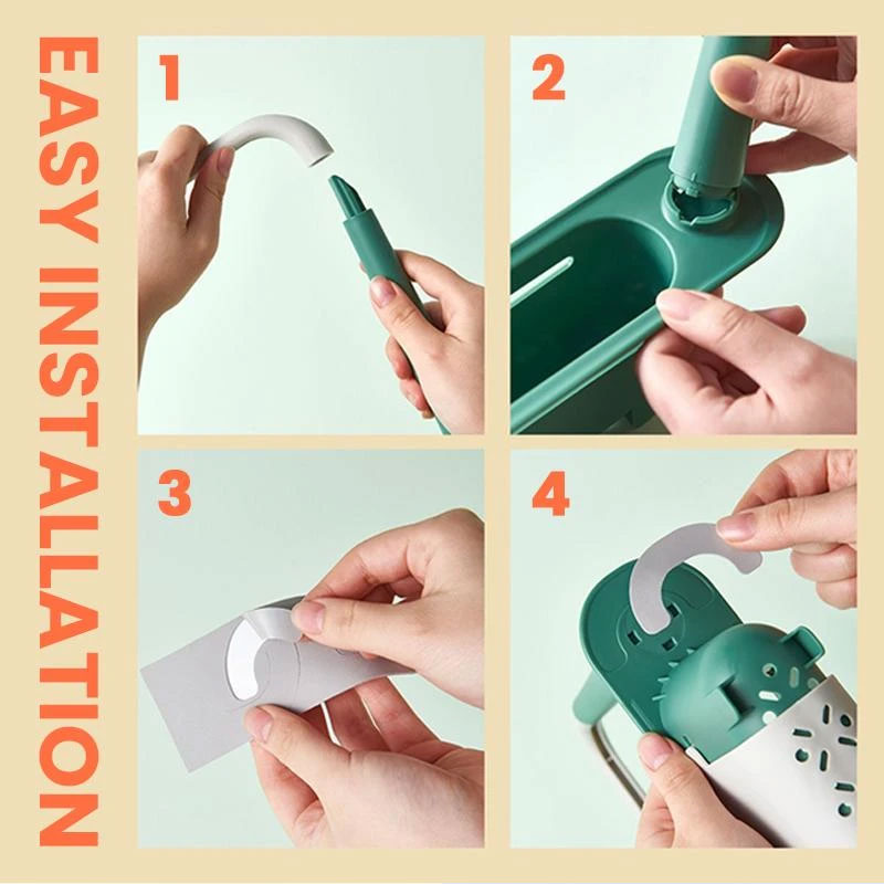 Telescopic 2-in-1 Sink Storage Rack Holder