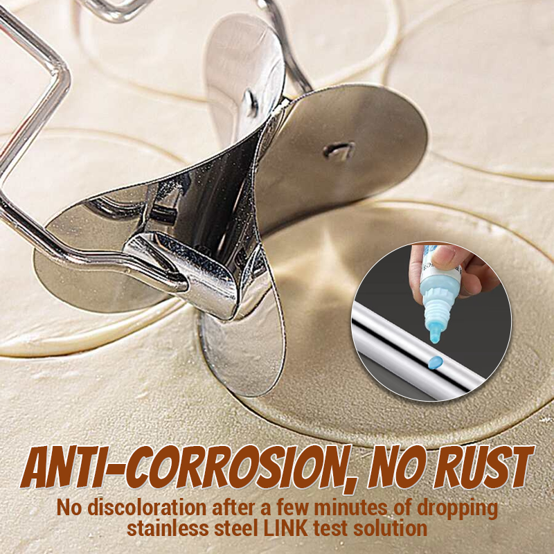 Stainless Steel Wooden Handle Dumpling Cutting Tool