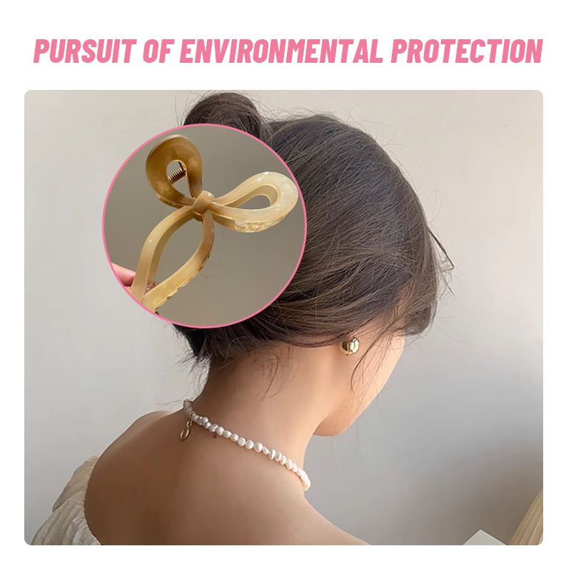 Colorful Metal Bow Cross Clip 🌈🎀