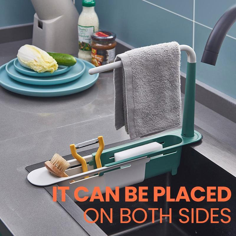 Telescopic 2-in-1 Sink Storage Rack Holder