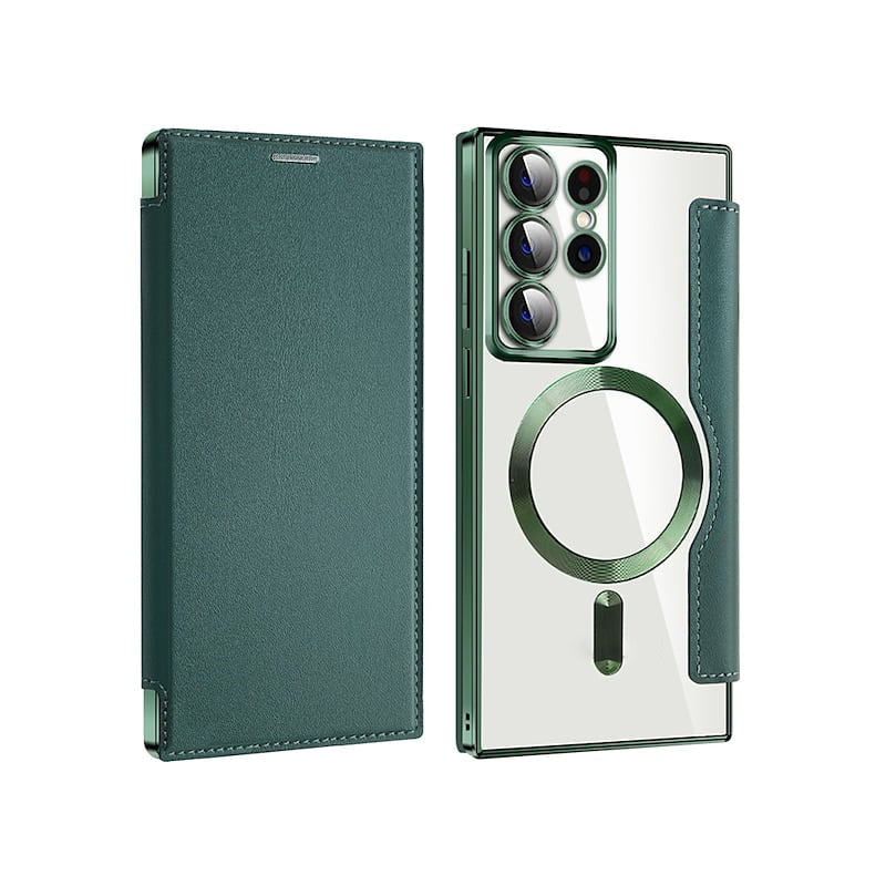 📱2024 New Leather Texture Flip Phone Case