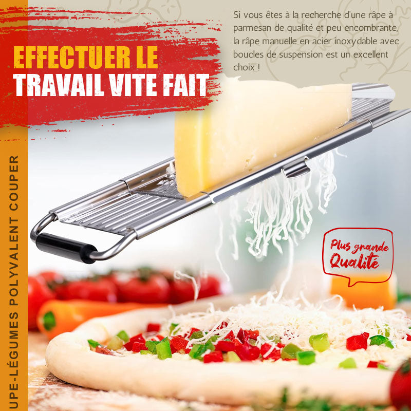 Multi-purpose vegetable slicer with 3 sets of blades