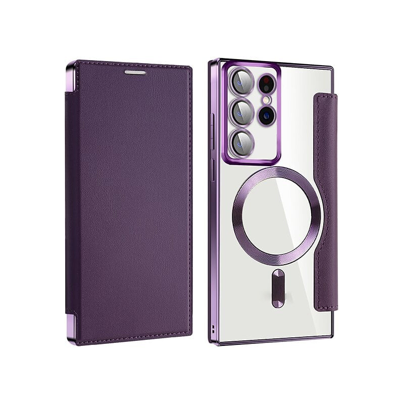 📱2024 New Leather Texture Flip Phone Case