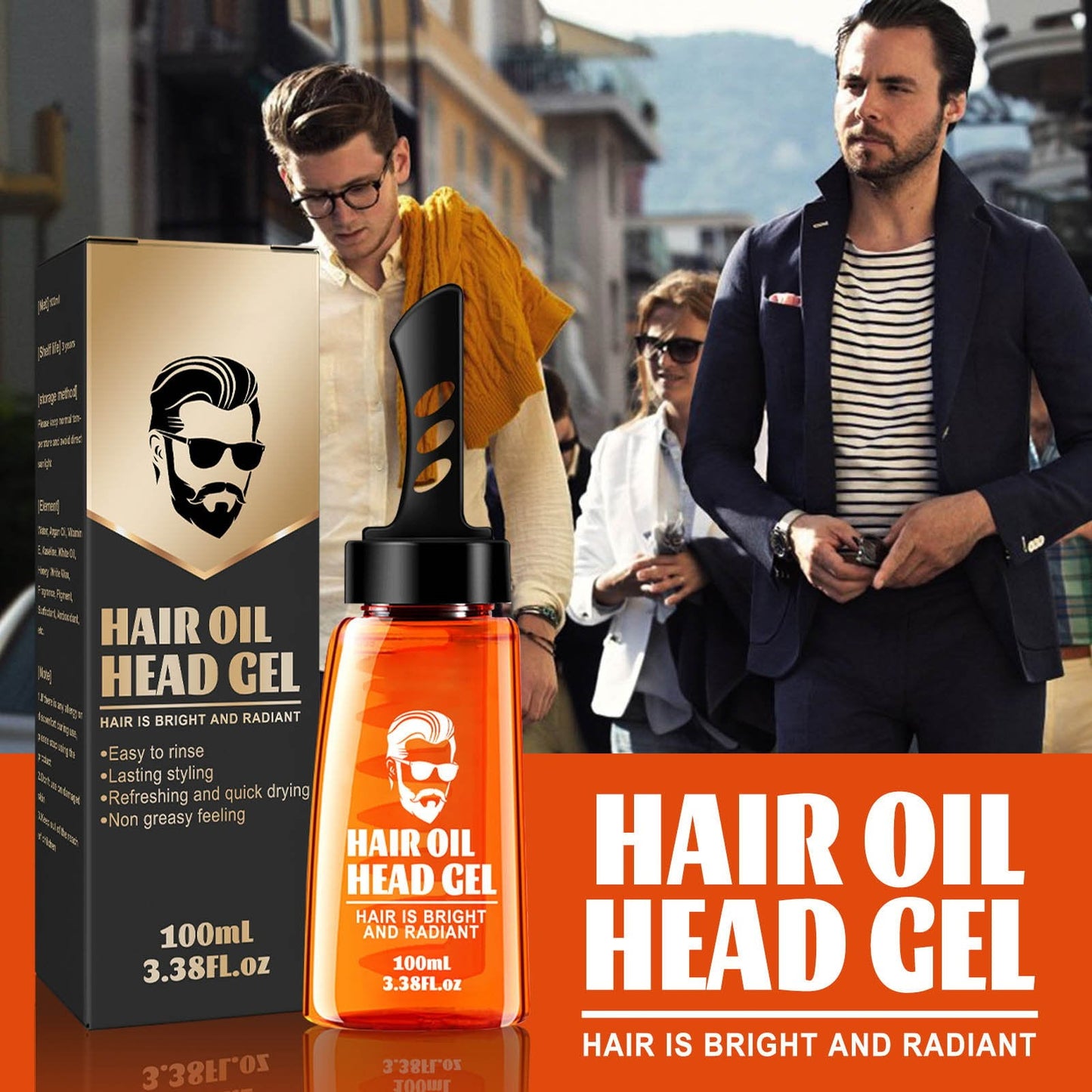 One Comb Styling - Men's Hair Oil