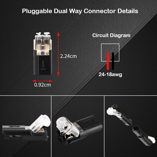 🔥Double - Wire Plug-in Connector With Locking Buckle