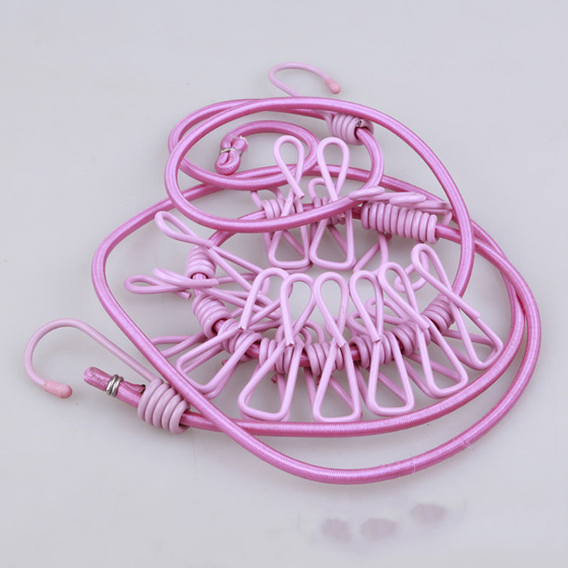 Outdoor Clothesline With Clip