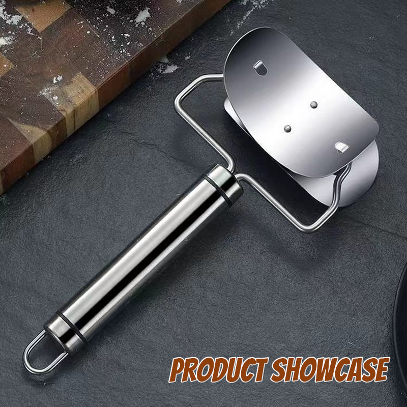 Stainless Steel Wooden Handle Dumpling Cutting Tool