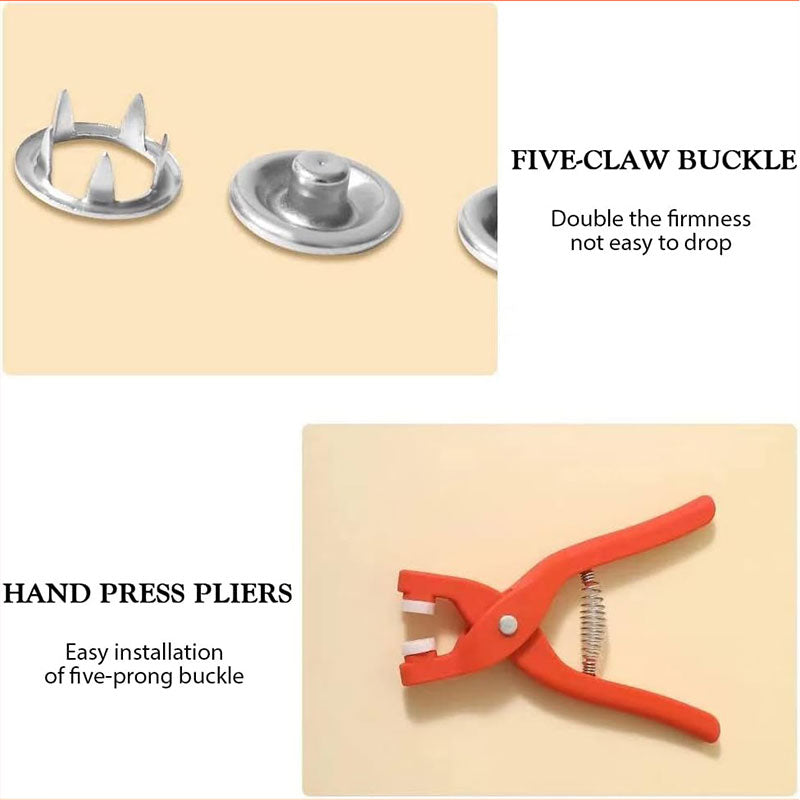 Five-Prong Buckle Installation Tool Pliers Set