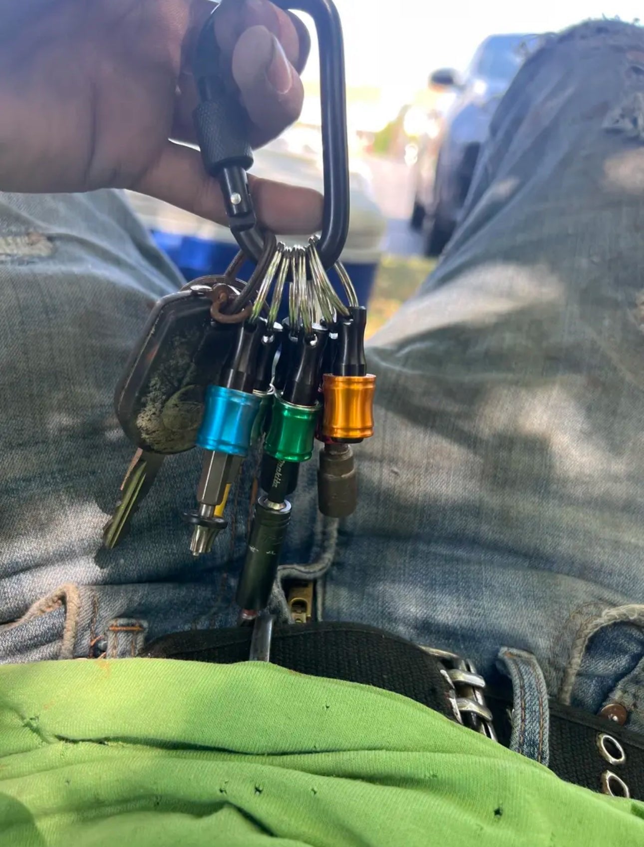 🔥1/4" Hexagonal screwdriver head bracket hiking buckle