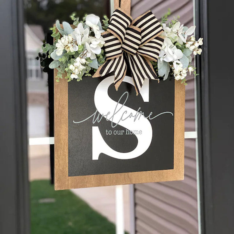 Wooden Letter Front Door Decoration Hanging Sign