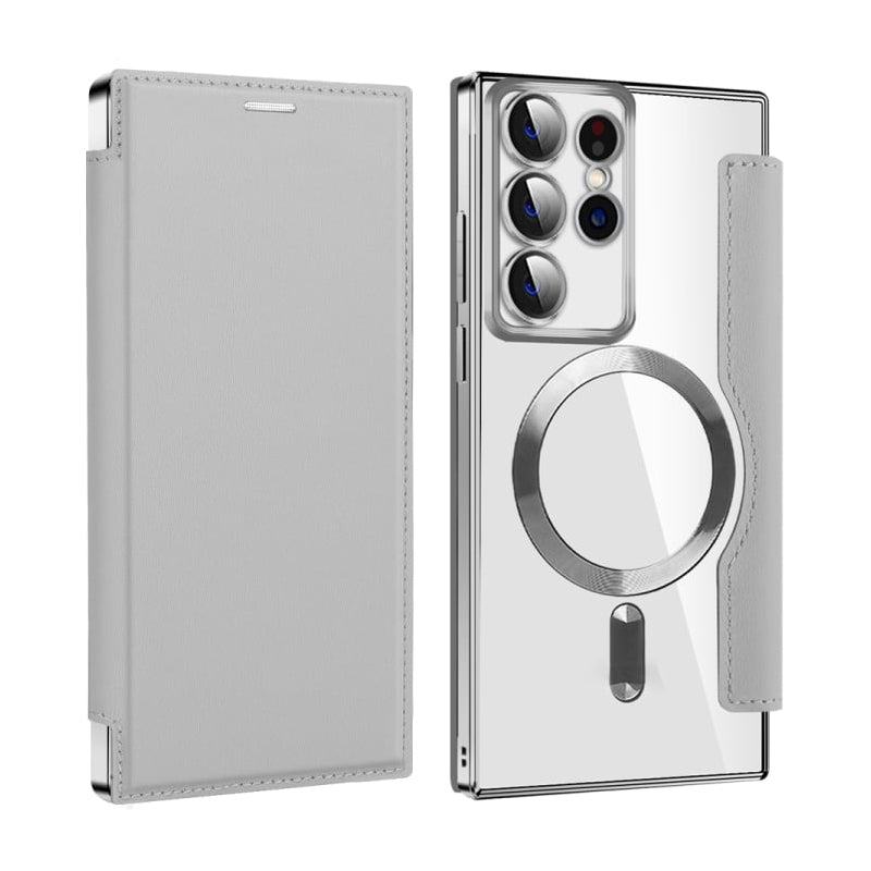 📱2024 New Leather Texture Flip Phone Case