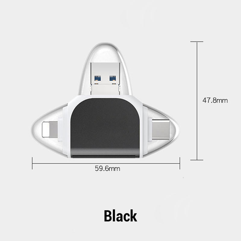 4-In-1 Multi-Function Card Reader