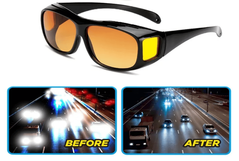 😎Headlight Glasses with "GlareCut" Technology (Drive Safely at Night)