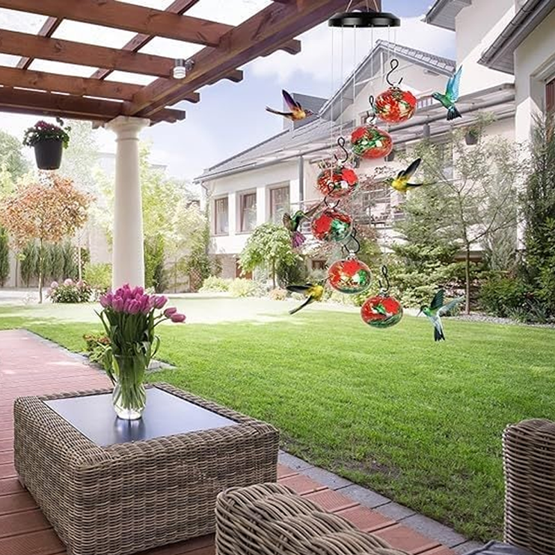 🎉Charming Hummingbird Feeder With Wind Chime