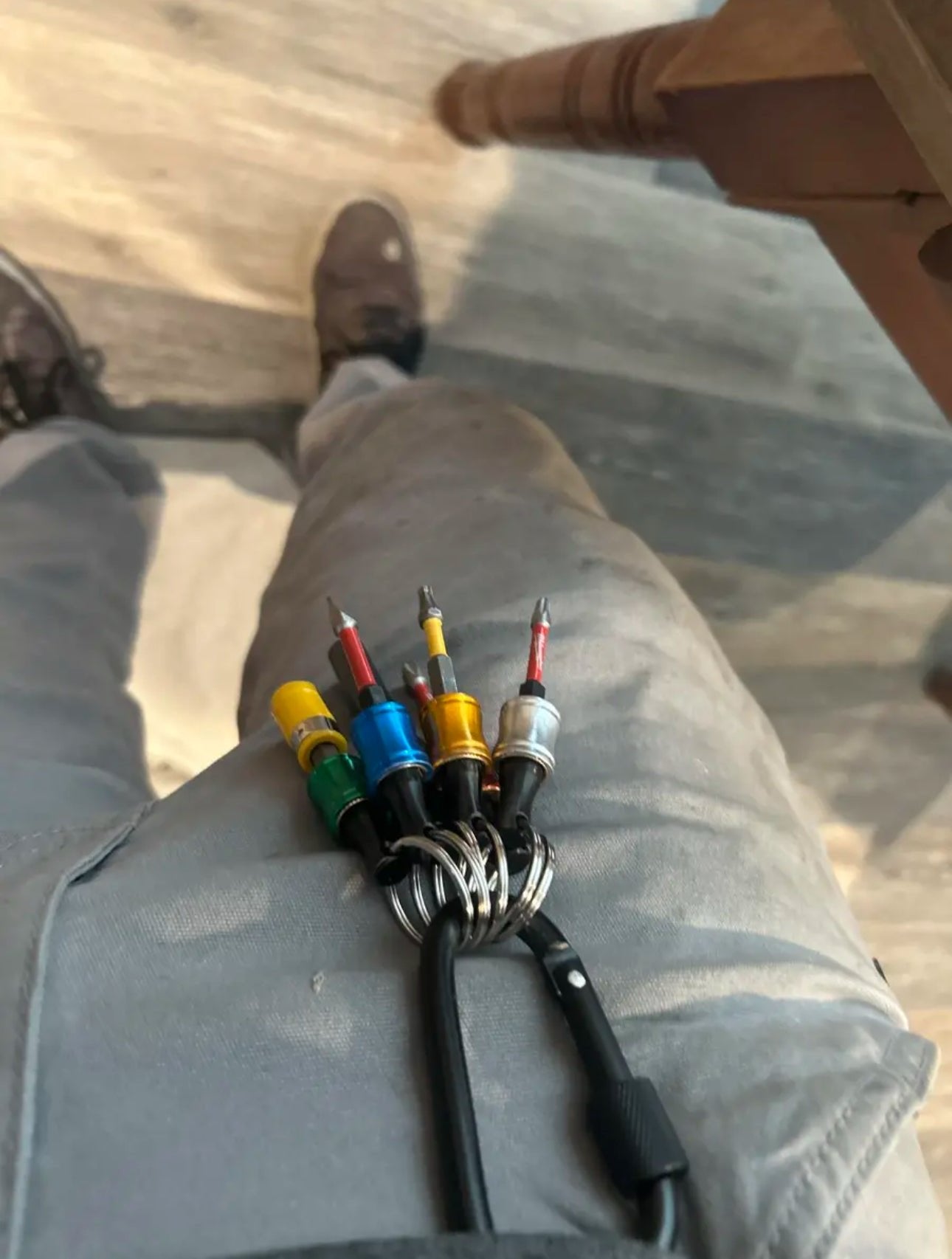 🔥1/4" Hexagonal screwdriver head bracket hiking buckle